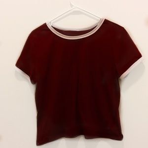 Forever 21 Deep Red Retro Tee